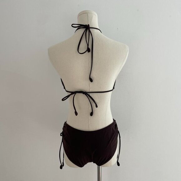 Ulla Johnson Brown Halter Bikini Set - Picture 3 of 6